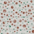 Seamless pattern Coronavirus COVID-19 . Virus bacteria background Royalty Free Stock Photo