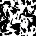 Seamless pattern. Cow skin or dalmatian fur or panda coat. Spots. Illustration Royalty Free Stock Photo