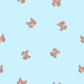 Seamless pattern crabs