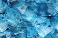 seamless pattern with cracked ice texture in winter on blue background Royalty Free Stock Photo