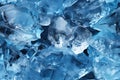 seamless pattern with cracked texture of blue ice in winter on frozen background with cracks Royalty Free Stock Photo