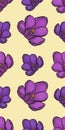 Seamless pattern with crocus illustration on yellow background, great design for any purposes.