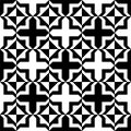 Cross Tile Checkered Vector Pattern Design