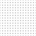 Seamless pattern from crossed lines. Endless background from crosses