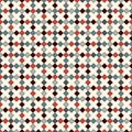 Seamless pattern with crosses motif. Abstract repeated bright squares and rhombuses Royalty Free Stock Photo