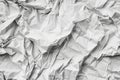 Seamless pattern of crumpled white paper