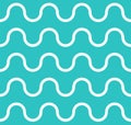 Seamless pattern curved seawave forms, vector quality, modern minimalist flat style, bold, punchy forms that demand