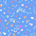 Charming Pastel Confetti Seamless Pattern