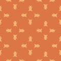 Seamless pattern cute pigs. Background of chubby piggy in doodle style Royalty Free Stock Photo