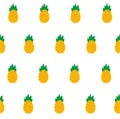 Seamless pattern cute pineapple