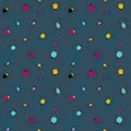 Seamless pattern with cute spiders. Vector illustrations Royalty Free Stock Photo