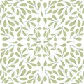 seamless pattern with cute twigs and leaves of the same size for decor backgrounds and textiles Royalty Free Stock Photo