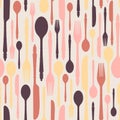 Seamless pattern with cutlery 2