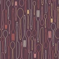 Seamless pattern with cutlery 1