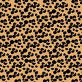 Seamless pattern dalmatian or leopard fur animal print.Animal skin template.