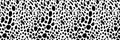 Seamless pattern with Dalmatian spots and cow prints. Animal fur texture surface Royalty Free Stock Photo