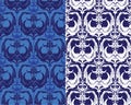 Seamless pattern - damask ornamental background