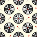 Seamless pattern with dartboards for darts game Royalty Free Stock Photo