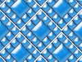 Seamless pattern with decorative blue squared