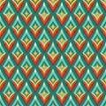 Seamless pattern with decorative leaves. Royalty Free Stock Photo