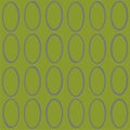 Seamless pattern decorative ovals on a green background