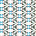 Seamless pattern of decorative stylized peackoks Royalty Free Stock Photo