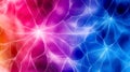 Seamless pattern of delicate spiderwebs creating an intricate design with a gradient from red to blue