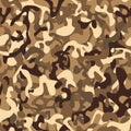 Seamless pattern. Desert army camouflage Royalty Free Stock Photo
