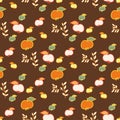 Seamless Pattern for Design. Apples Royalty Free Stock Photo