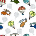 Seamless pattern with design for boys.