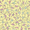 Rumi Iznik Seamless Pattern