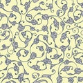 Rumi Iznik Seamless Pattern