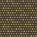 Seamless pattern with dharmachakra