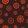 Seamless pattern with dharmachakra