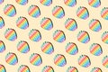 Seamless pattern strawberry pop-it toy beige diagonal Royalty Free Stock Photo