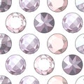 Seamless pattern with diamonds. Endless brilliant texture for fashion design Royalty Free Stock Photo