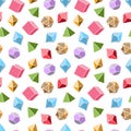 Seamless pattern of dice for board games. Royalty Free Stock Photo