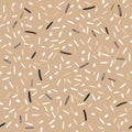 Seamless pattern different types of rice.