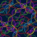 Seamless pattern of DNA molecules. Biochemistry, Health. Royalty Free Stock Photo