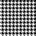 Seamless pattern with dogstooth abstract vector background black and white Royalty Free Stock Photo