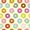 Seamless pattern donuts