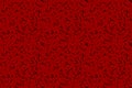 seamless pattern, doodle black stripes on red background