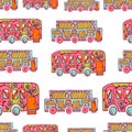 Seamless pattern with doodle recreational vechicles-3