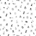 Seamless pattern doodle science Royalty Free Stock Photo