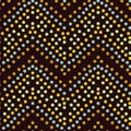 Seamless pattern with dotted geometric drawing Royalty Free Stock Photo