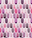 seamless pattern drawing fish scales, tiles of pink color. abstract print of pastel colors for fabric, wrapper