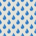 Seamless Pattern with drops Royalty Free Stock Photo