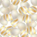 Seamless Pattern with Easter Eggs