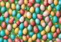 Seamless pattern with Easter eggs stock illustrationEaster, Backgrounds, Egg, Pattern, Springtime