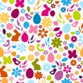 Seamless pattern. Easter elements